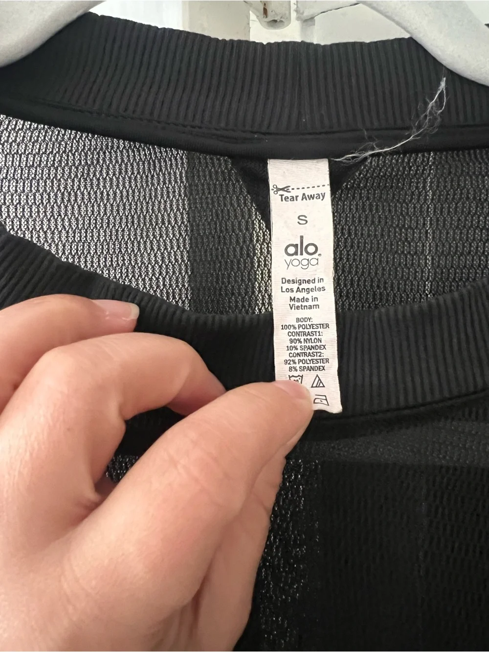 Alo Yoga Row mesh long sleeve sheer